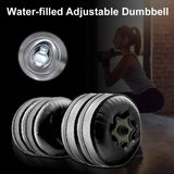 Water Filled Dumbbells Adjustable Weight 20KG Max