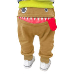 Kids Cartoon Shark Tongue Harem Pants