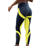 Women's Honeycomb Printed Push Up Sport Leggings