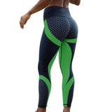 Women's Honeycomb Printed Push Up Sport Leggings