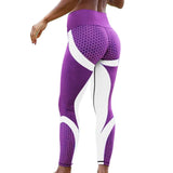 Women's Honeycomb Printed Push Up Sport Leggings