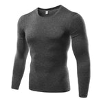 1PC Mens Compression Under Base Layer Top Long Sleeve Fitness Shirt