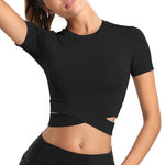 Women Short Sleeve Cropped Top