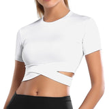 Women Short Sleeve Cropped Top