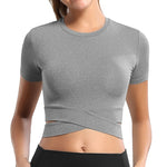 Women Short Sleeve Cropped Top