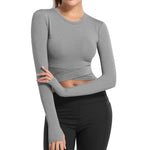 Women Short Sleeve Cropped Top