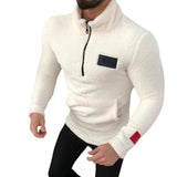 Men's Warm Plush Sweatshirt Long Sleeve Fleece Pullover