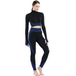 Seamless Workout Sleeve And Leggings Suit